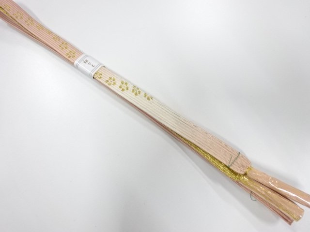JAPANESE KIMONO / UNUSED KOREI HAND-TIED OBIJIME